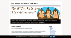 Desktop Screenshot of katzen.tiere-namen.info