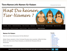 Tablet Screenshot of katzen.tiere-namen.info