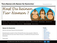 Tablet Screenshot of kaninchen.tiere-namen.info