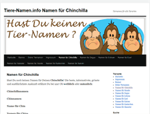 Tablet Screenshot of chinchilla.tiere-namen.info